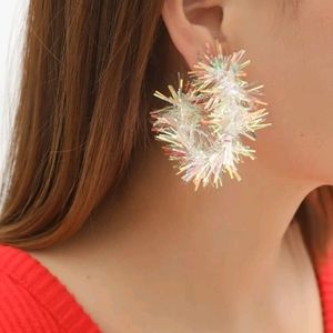 Holographic Hoop Earrings